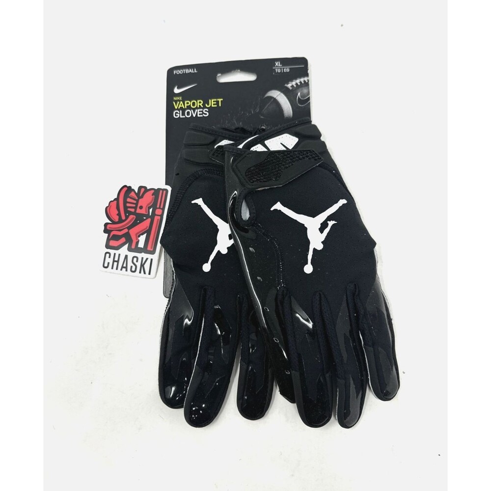 Jordan Nike Vapor Jet Football Gloves Black Receiver DA1749 091 Men's XL NEW